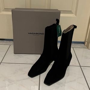 Women’s Vegabond Shoemakers Gabi Black Suede Heeled Boots 37